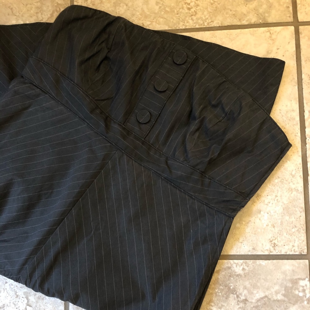 NWOT Pinstripe Strapless Dress
